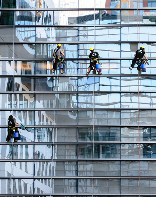 Facade Cleaning | Team Working
